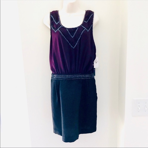 πHPπPurple and black beaded dress - Picture 1 of 8